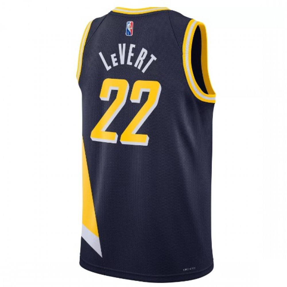 Men's Indiana Pacers Caris LeVert #22 Navy 2021/22 Swingman NBA Jersey - City Edition-Pro Kit Vault | Brand New 26/27 Sports Jerseys